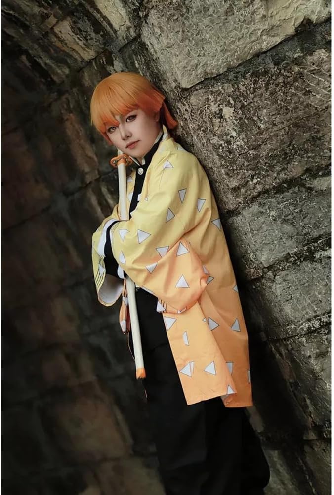 Tanjirou Zenitsu Giyuu Mitsuri Cosplay Costume Anime Kimono Outfit Halloween - Image 3