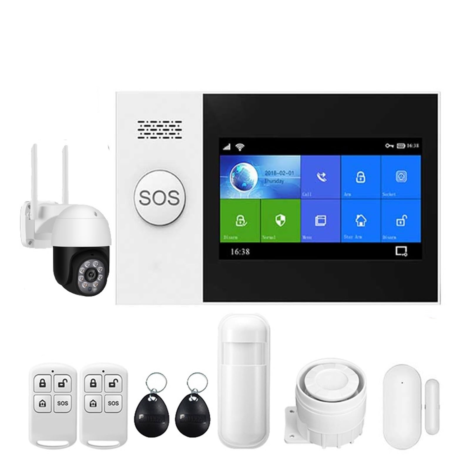 Alarme sans fil Tuya avec GSM et Wi-Fi pour sécuriser la maison