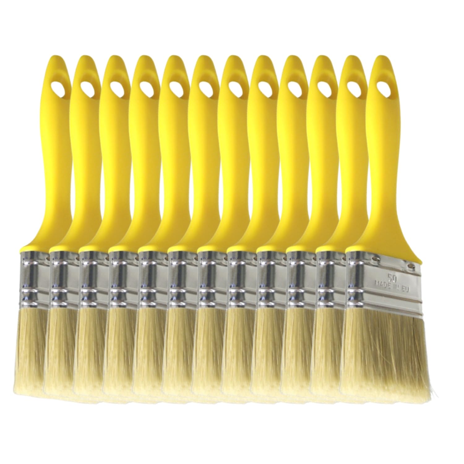 DD Composite Laminierpinsel Sets Flachpinsel Kunststoffstiel verzinkte Zwinge