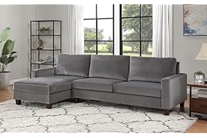 Costco Two-Piece Velvet Sectional Sofa