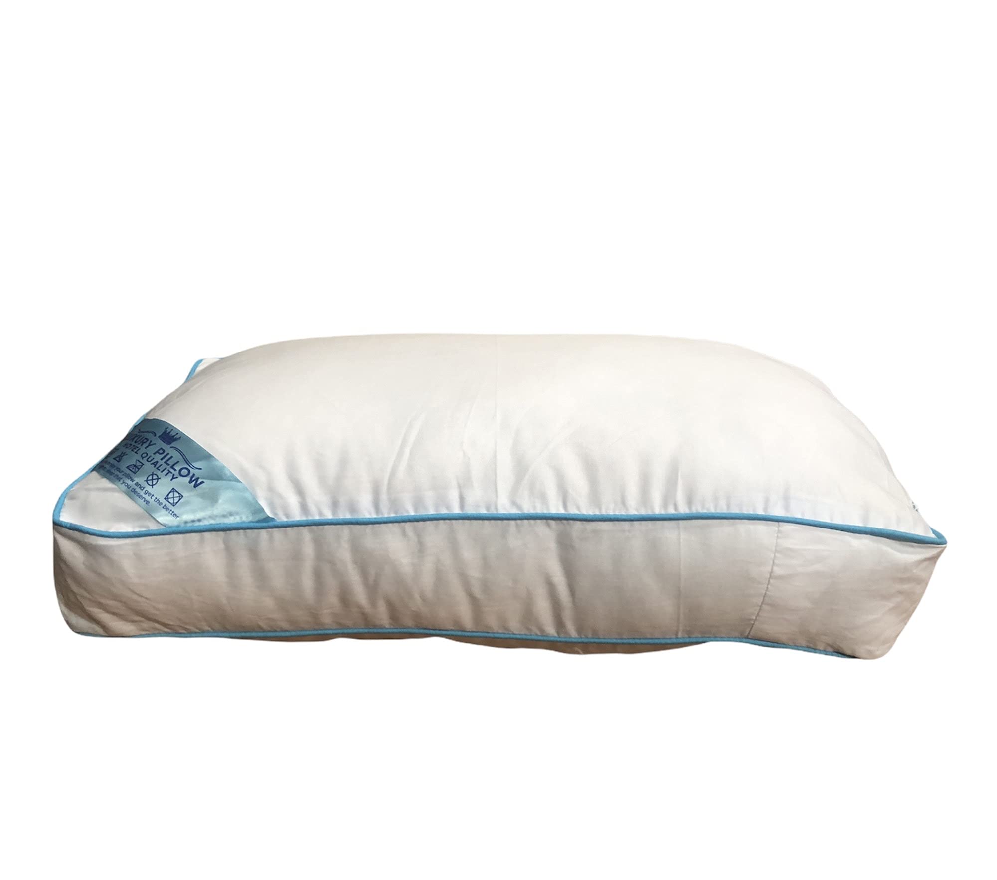 Haani Luxury Hotel Quality 100% Cotton Blend Box Pillows For Back,Side and Front Sleeper. (Pack of 1)