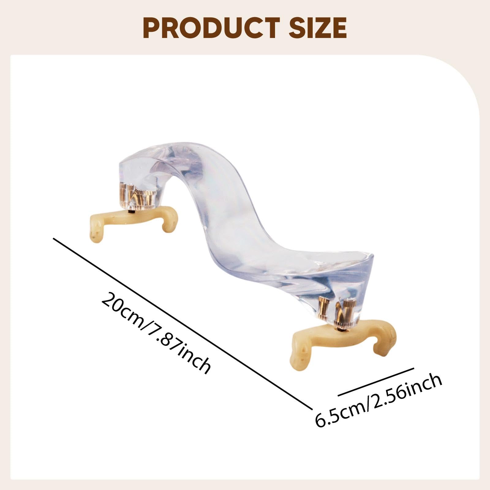 Générique Repose-épaule pour Violon Pad Coussin Ergonomique Antidérapant Accessoire Transparent Acrylique Silicone Adapté Aux Élèves Étudiants Scène Répétition, Kaki