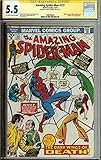 Autographed Amazing Spider-Man #127 CGC 5.5 Gerry Conway