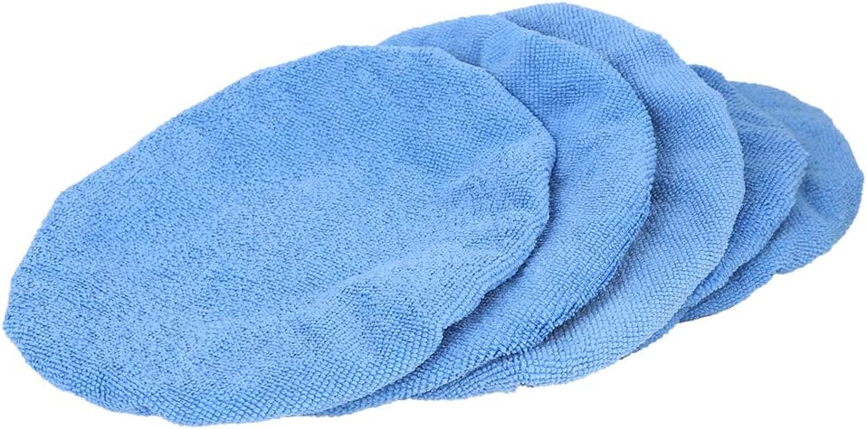 Uxcell ポリッシャーカバー ボンネットパッド スカイブルー サンゴフリース 5個入り 9 10 車の研磨ワックスがけツール Mmt 14minds Com