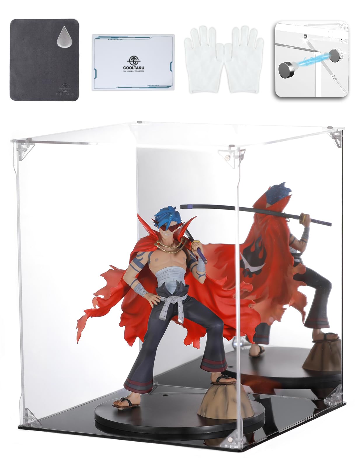 Amazon.co.jp: COOLTAKU フィギュアケース アクリル UVカット 背面