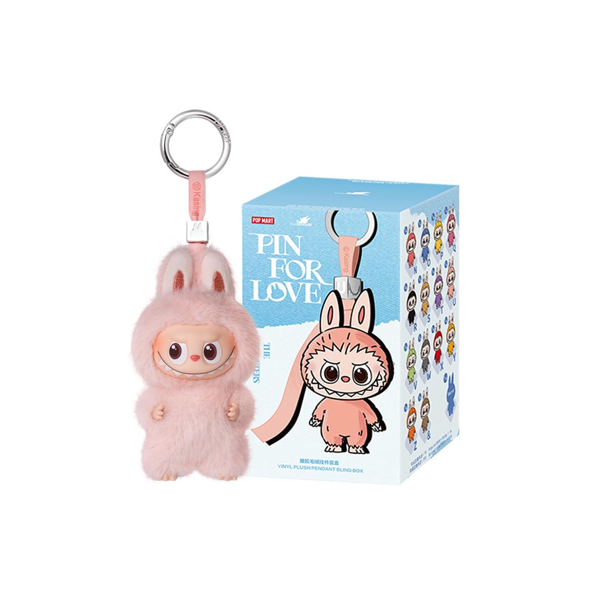 POP MART ラブブ　PIN FOR LOVE POP MART THE MONSTER PIN FOR LOVE Series Plush Pendant (N-Z