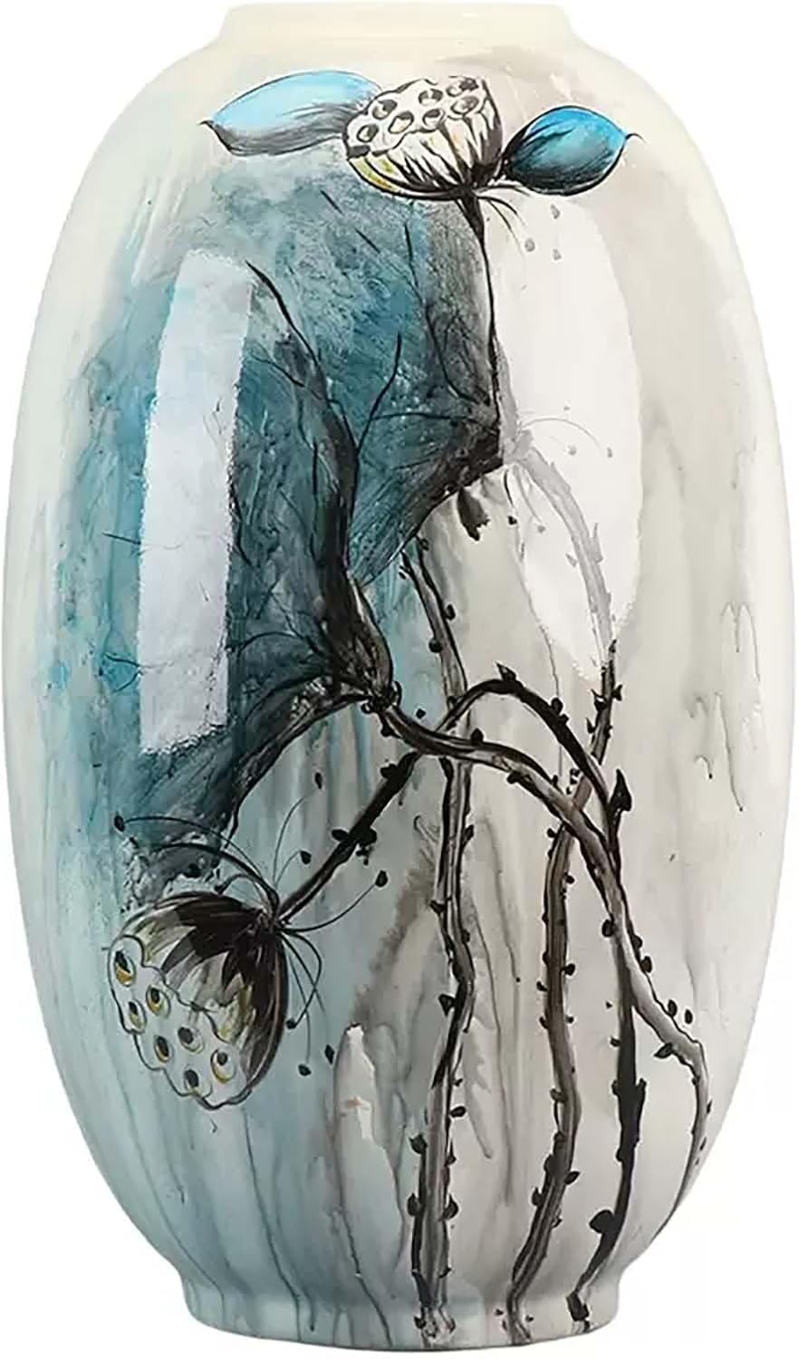 SnamicE Vase Tabletop China Style Vase Flower vase vases for Decor Ceramic Blue and White Porcelain Flower Vessel Ceramic Personalised Large Floor,