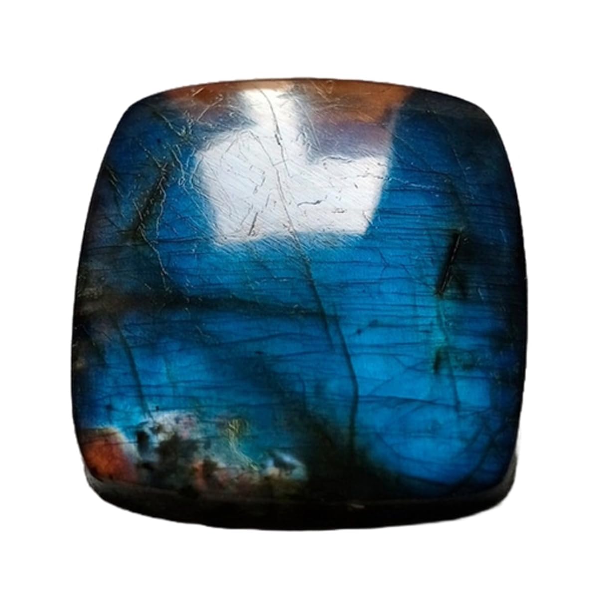 Cabochon labradorite bleue 28x25mm pour création bijoux DIY - 7
