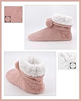 Vista 4 de DICUIRD Calcetines gruesos y cálidos para mujer con pinzas - Pantuflas navideñas para casa