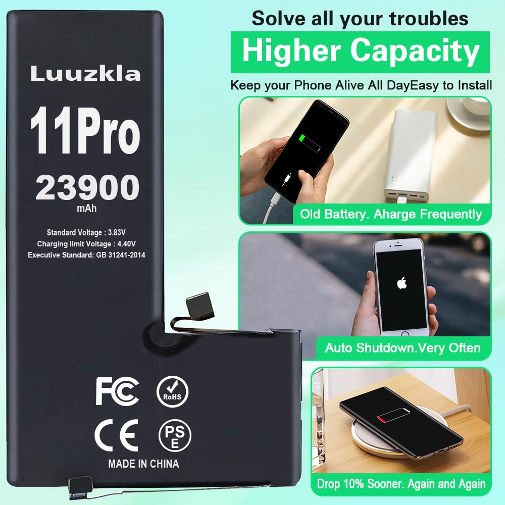 Amazon.com: Luuzkla 23900mAh Battery Compatible with iPhone 11 PRO