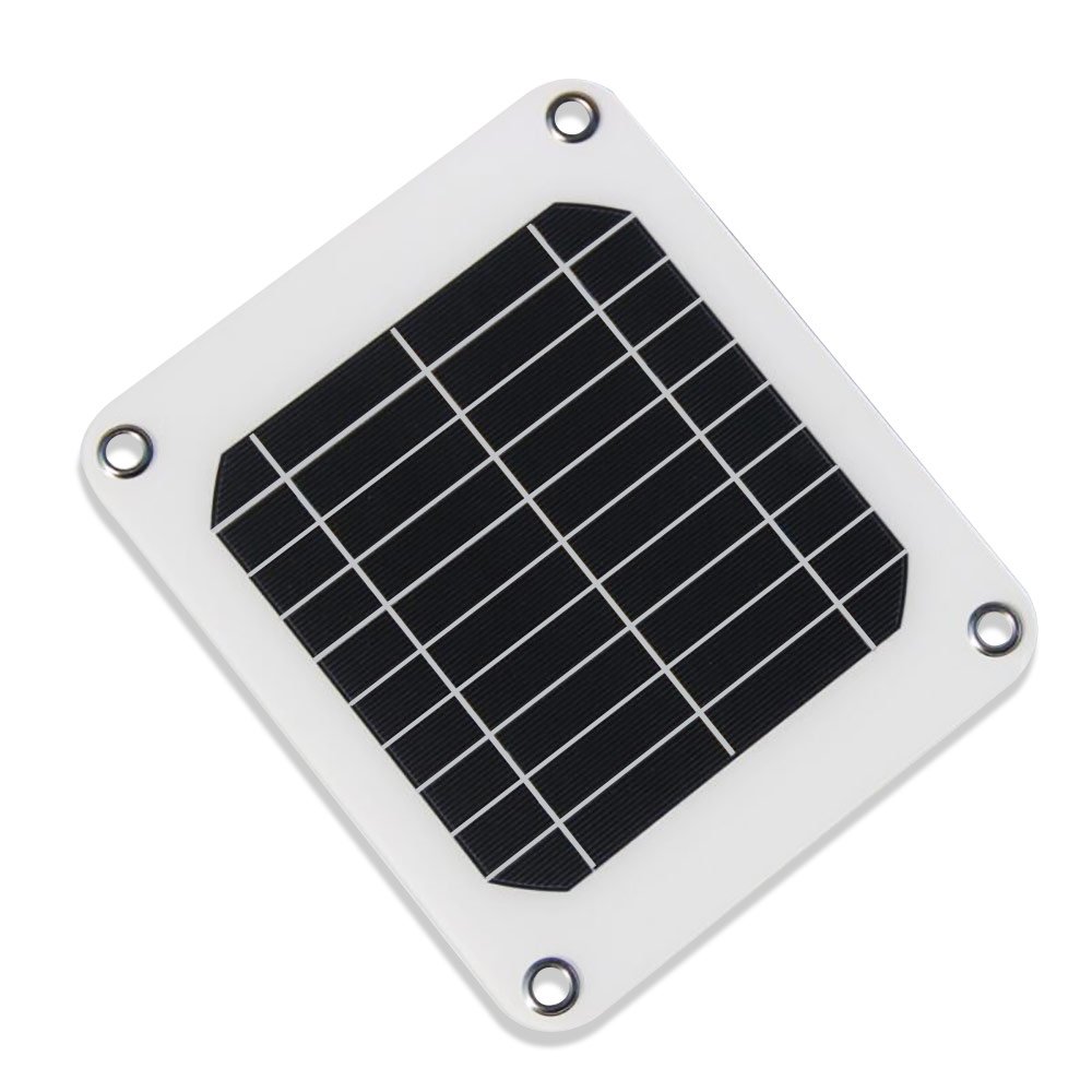 NUZAMAS Poartable 5W Solar Panel 5V USB Phone Charger Battery Free 4 Alloy Clips