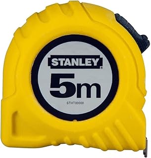 Stanley Taśma miernicza (5 m, bardzo mocna wygięta taśma, warstwa ochronna polimerowa, hak końcowy potrójnie nitowany) 1-30-497