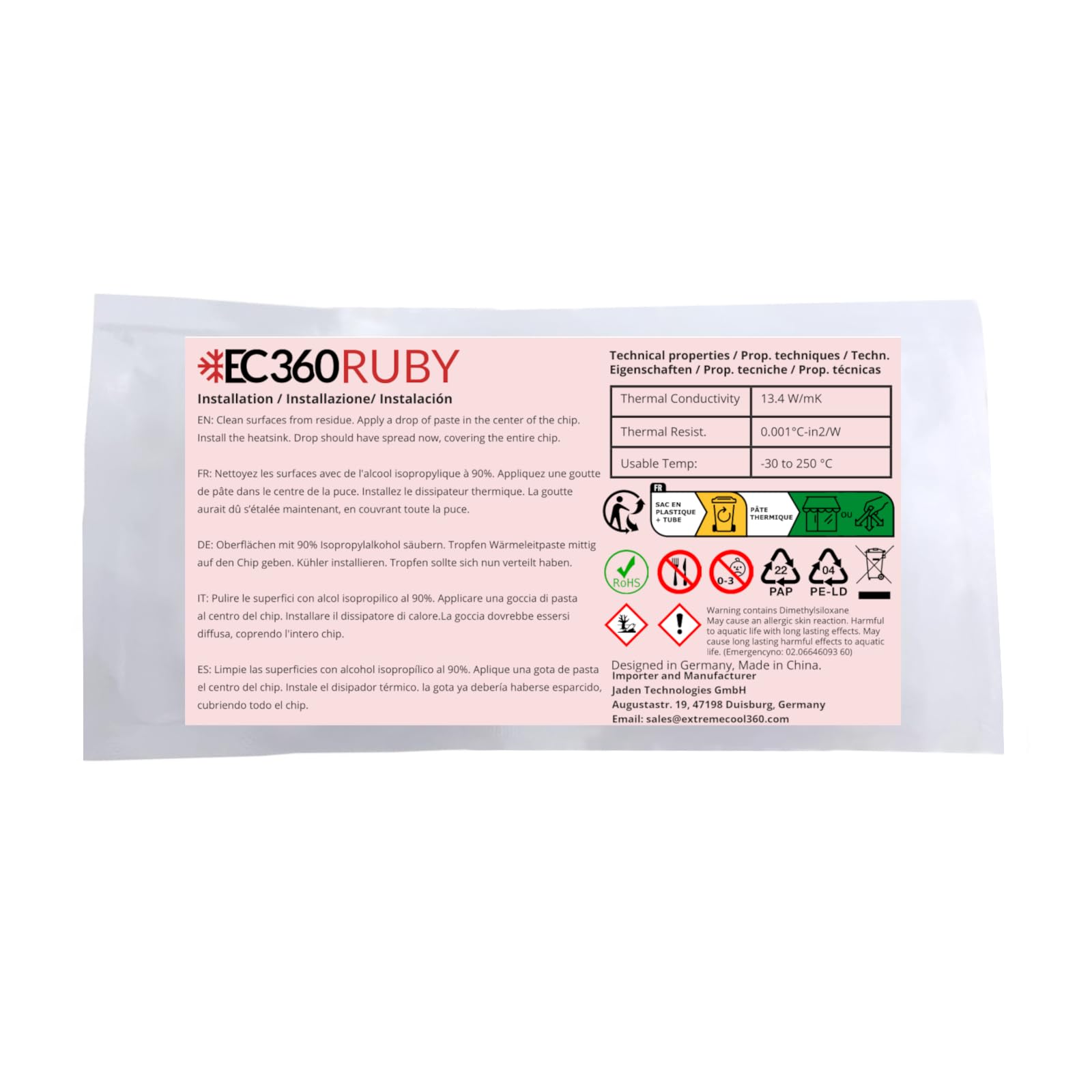 Ruby 13,4W/MK Pasta Termica (4g)