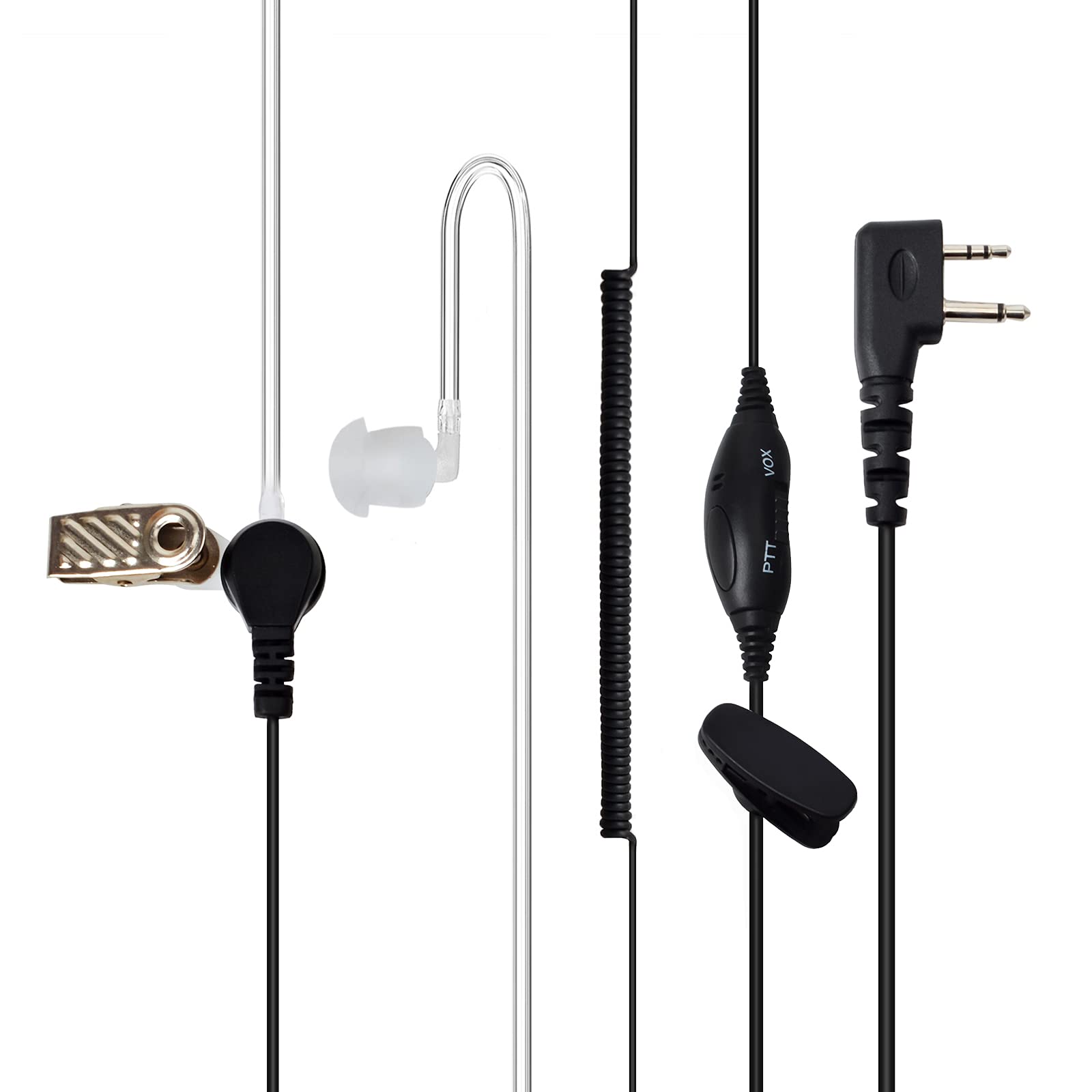 HYSHIKRA Microphone avec écouteur Mono réglable Compatible avec Mindland G7 / Pro G6 G9 / Pro G12 GXT250 GXT550 GXT650 LXT80 Alan39, sélectionnable Ptt et Vox