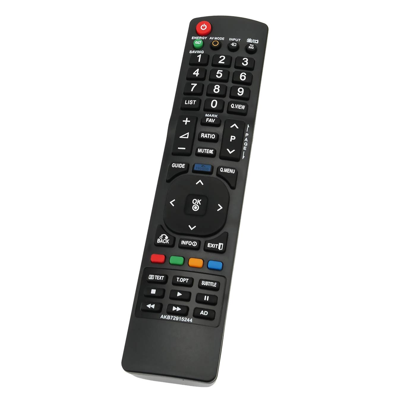 VINABTY AKB72915244 Telecomando sostitutivo compatibile con LG LED LCD PLASMA TV 19LE5300 22LE5300 22LE5500 22lv250u 26LD350 26LE5300 26LE5500 26lk330u 26lk335c 26lv250u 32LD420 32LD450 32LD520