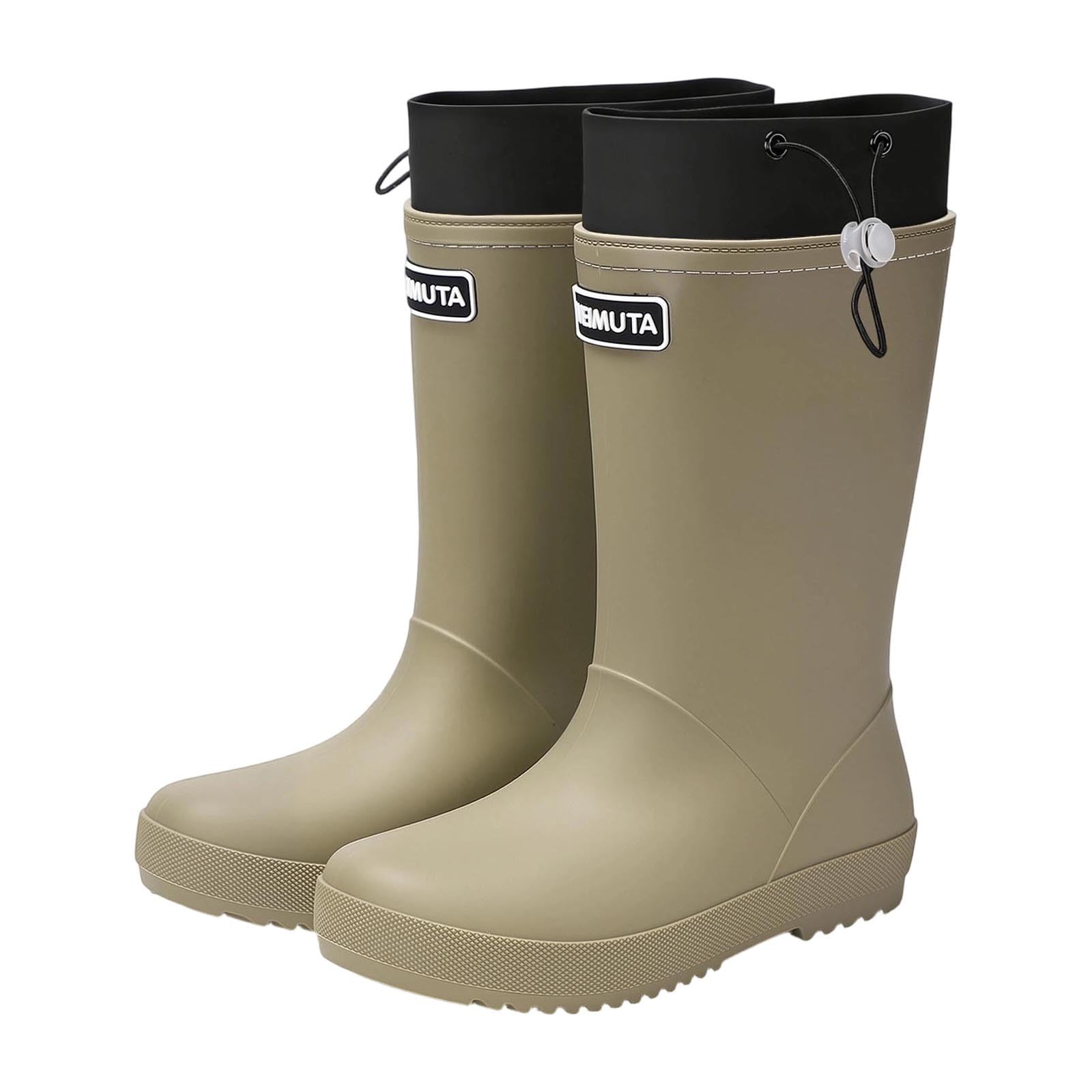 Mid Calf buty przeciwdeszczowe – lekkie kalosze do aktywności na świeżym powietrzu, podróży
