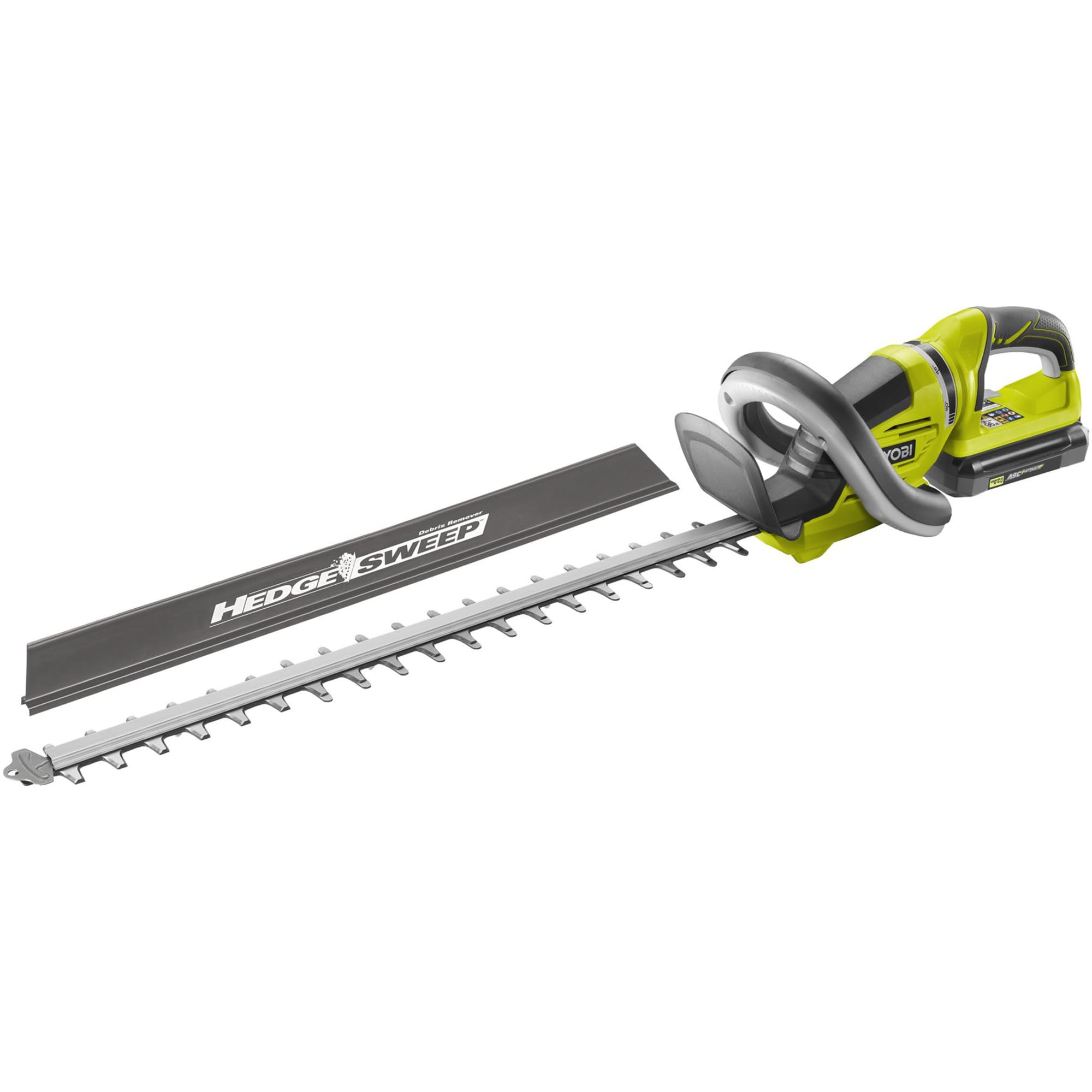 RYOBI RHT36C61R20S 36 V akumulatorowe nożyce do żywopłotu, zestaw z akumulatorem i ładowarką, długość noża 60 cm