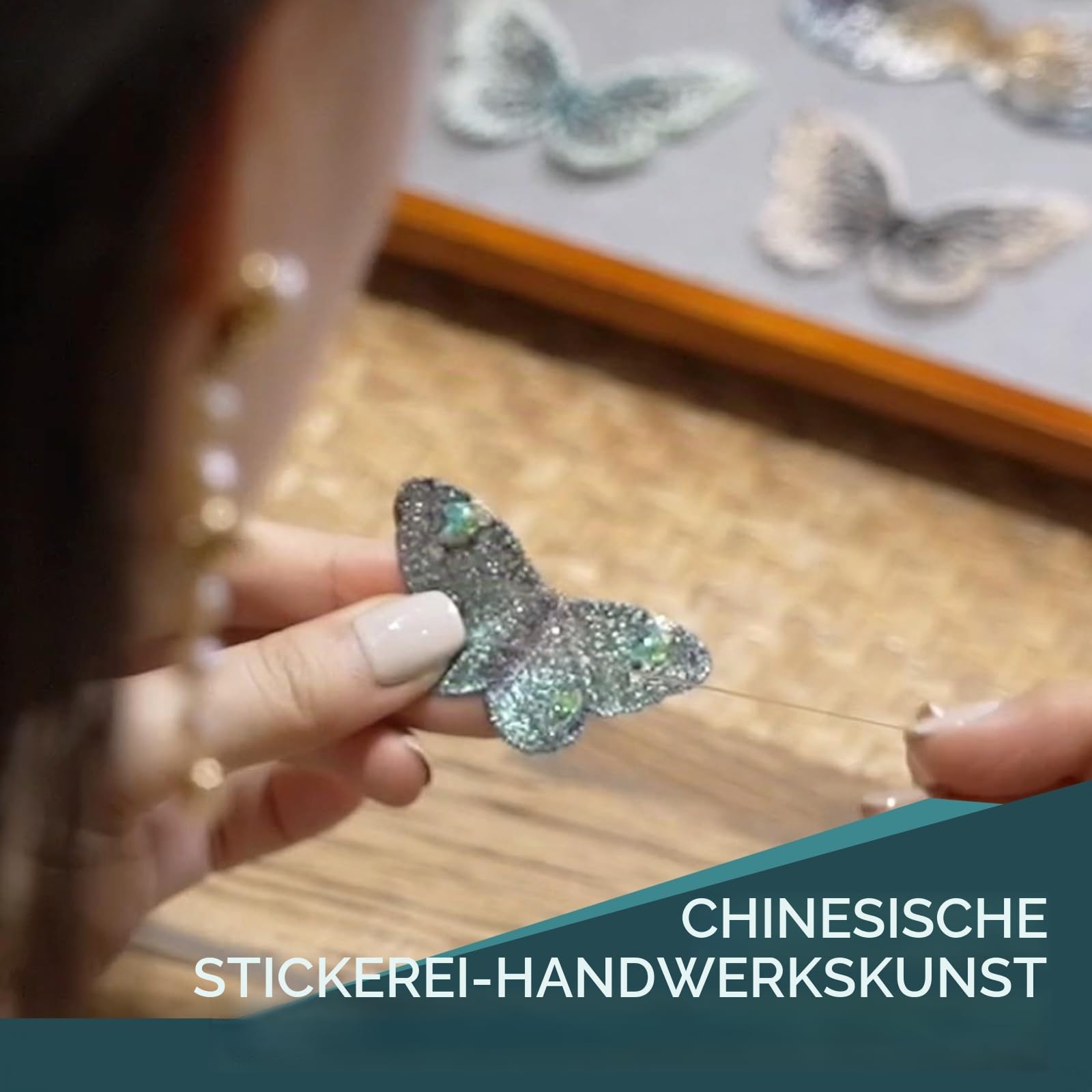SHE'S FREE STYLE JUST FOR YOU [Van Gogh] Original handgefertigte Rose Brosche Damen, Blumen Brosche Vintage mit Stickerei & 14K Vergoldung – Elegante Broschen & Anstecknadeln für Damen