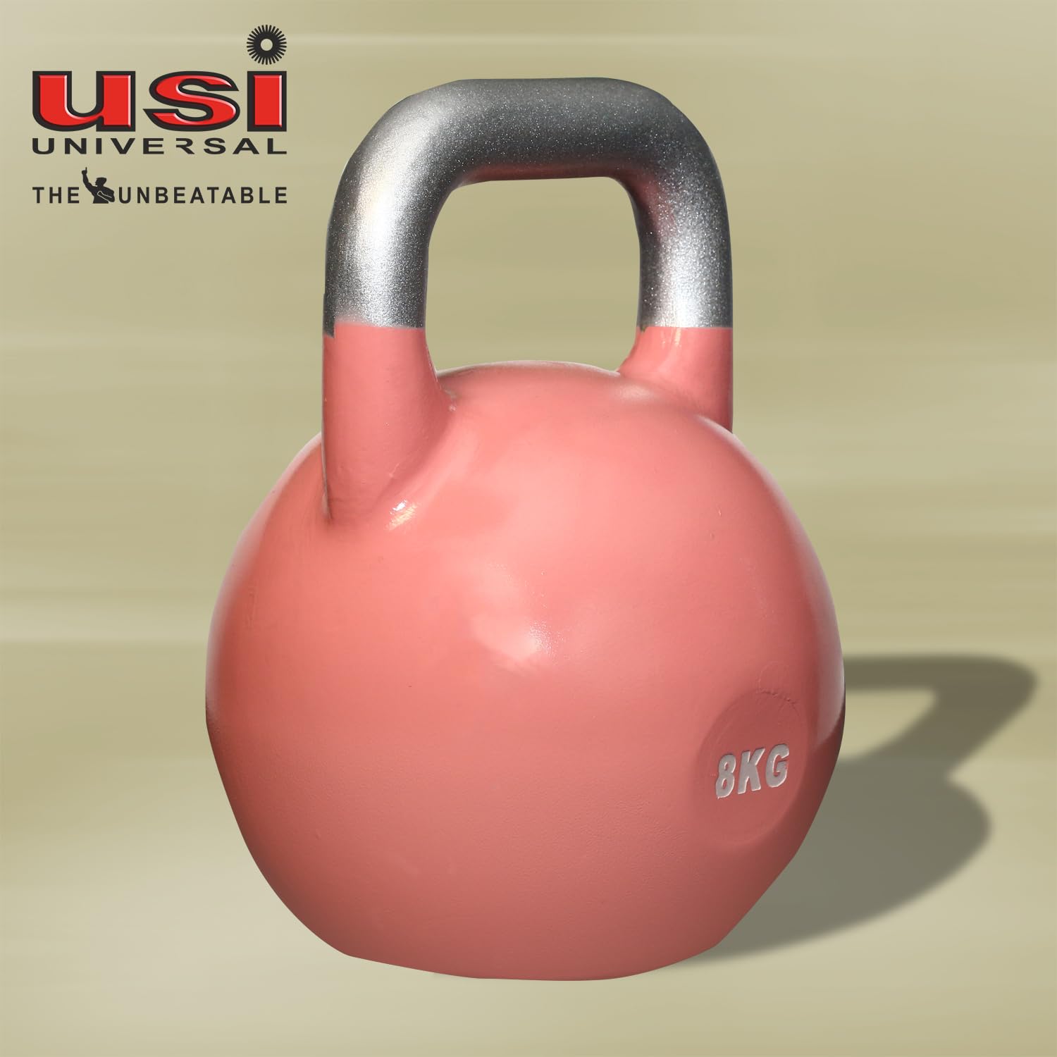 USI UNIVERSAL THE UNBEATABLE Kettlebells, Kettlebell für Fitness, Kettlebell für Home Gym, CKB Wettbewerb Kettlebell mit Stahlhohlkonstruktion, strukturierter breiter Griff & breiter Basis