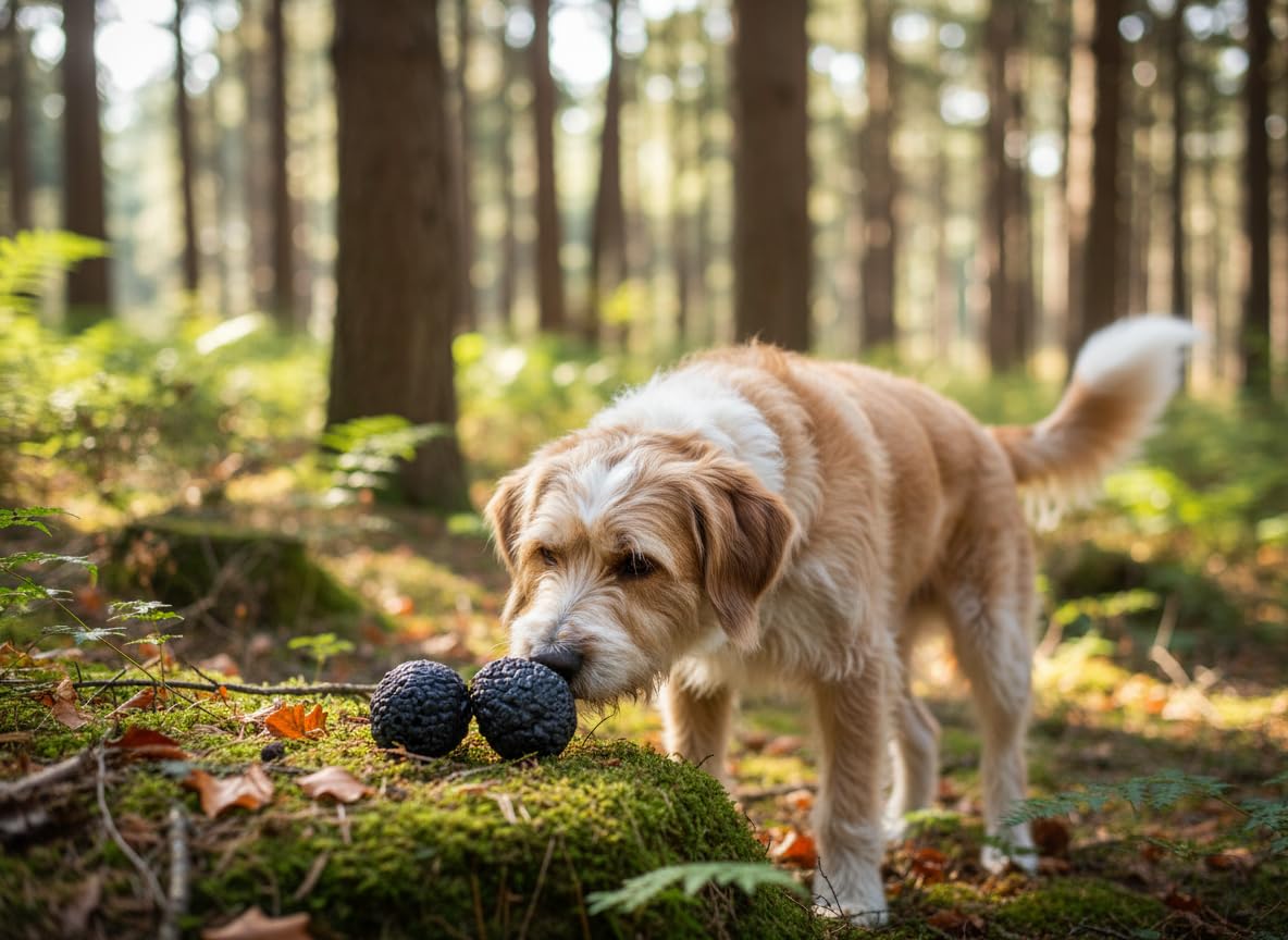 Lot de 2 faux truffes pour dressage pour chiens – Fermeture à baïonnette, récipient pour huile de truffe, lavable et réutilisable, noir