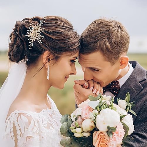Miniatura 2 de Accesorios para el cabello de novia, accesorios para el cabello de boda, piezas de pelo de boda para novias, accesorios para el cabello de diamantes