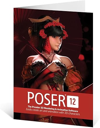 Poser 12 | The Premier 3D Rendering & Animation Software for PC and Mac OS | Easily create art and animation with 3D characters [Keycard]