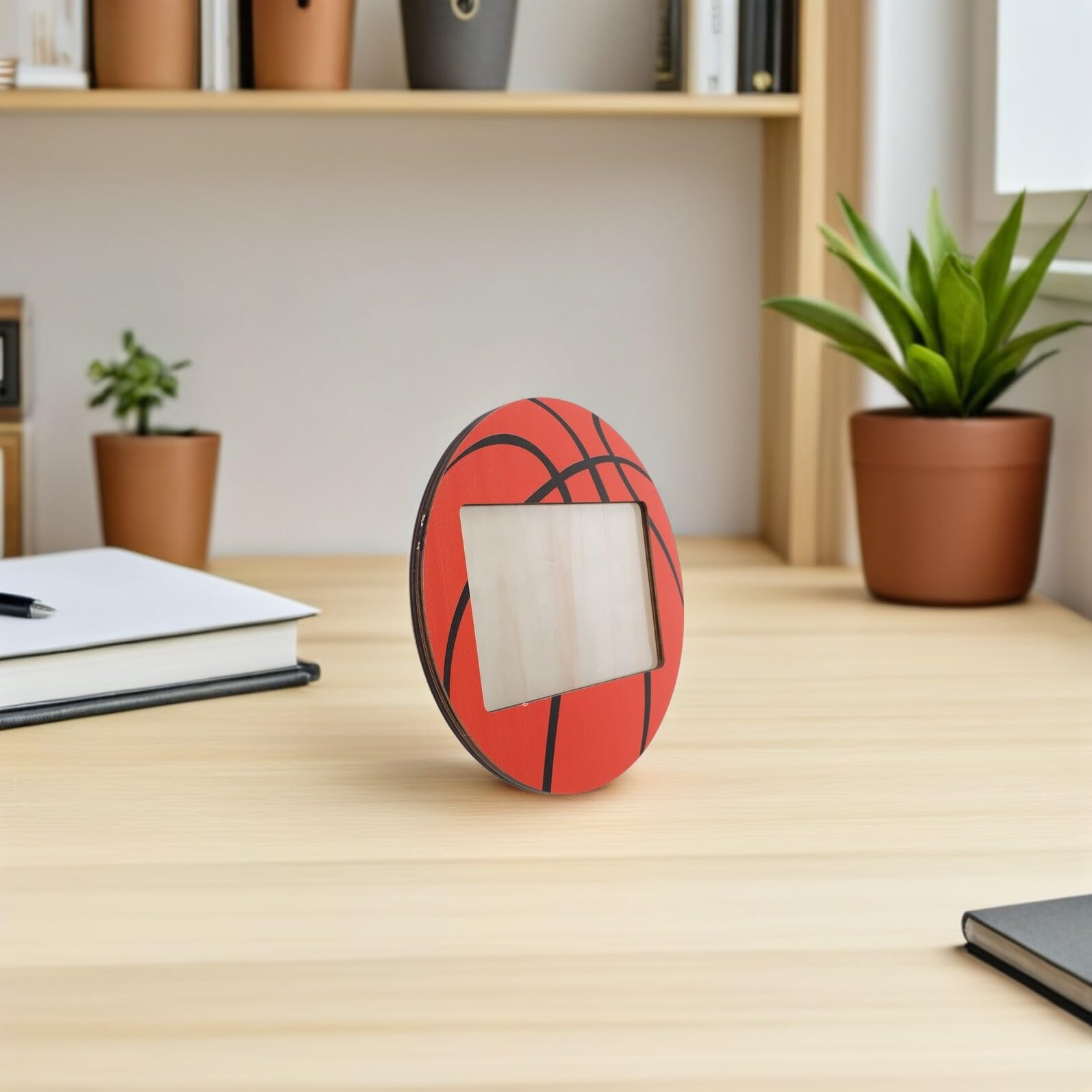 6 Marcos de Fotos Deportivos de Madera Natural 5 Mm Tamaño 6x4 Pulgadas con Soporte para Escritorio, Decoración de Mesa para Fiestas y Hogar, Marco de Fotos de Recuerdo