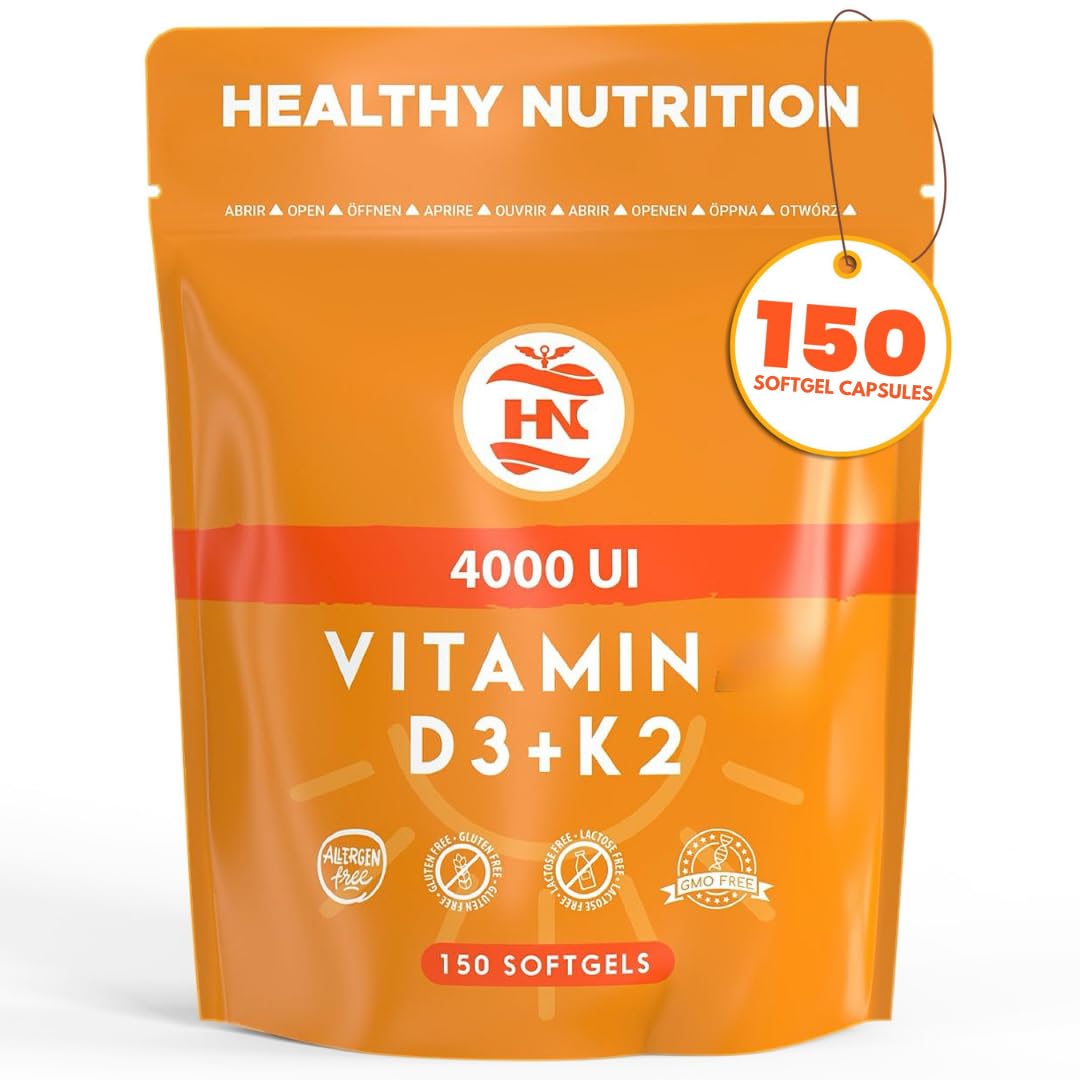 Vitamina D3 K2 (4000 UI) di Alto Dosaggio Vitamina D