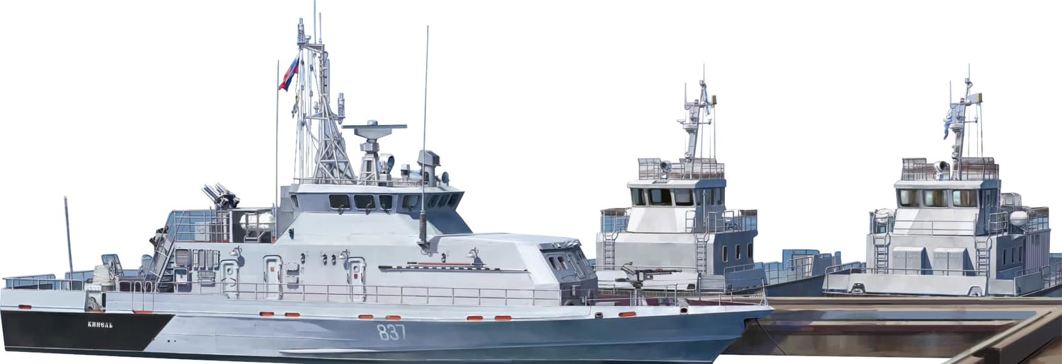 TAKOM - 1:350 Model Boat Kit, 6 Ships Included, Realistic Style, Adult, Military Theme