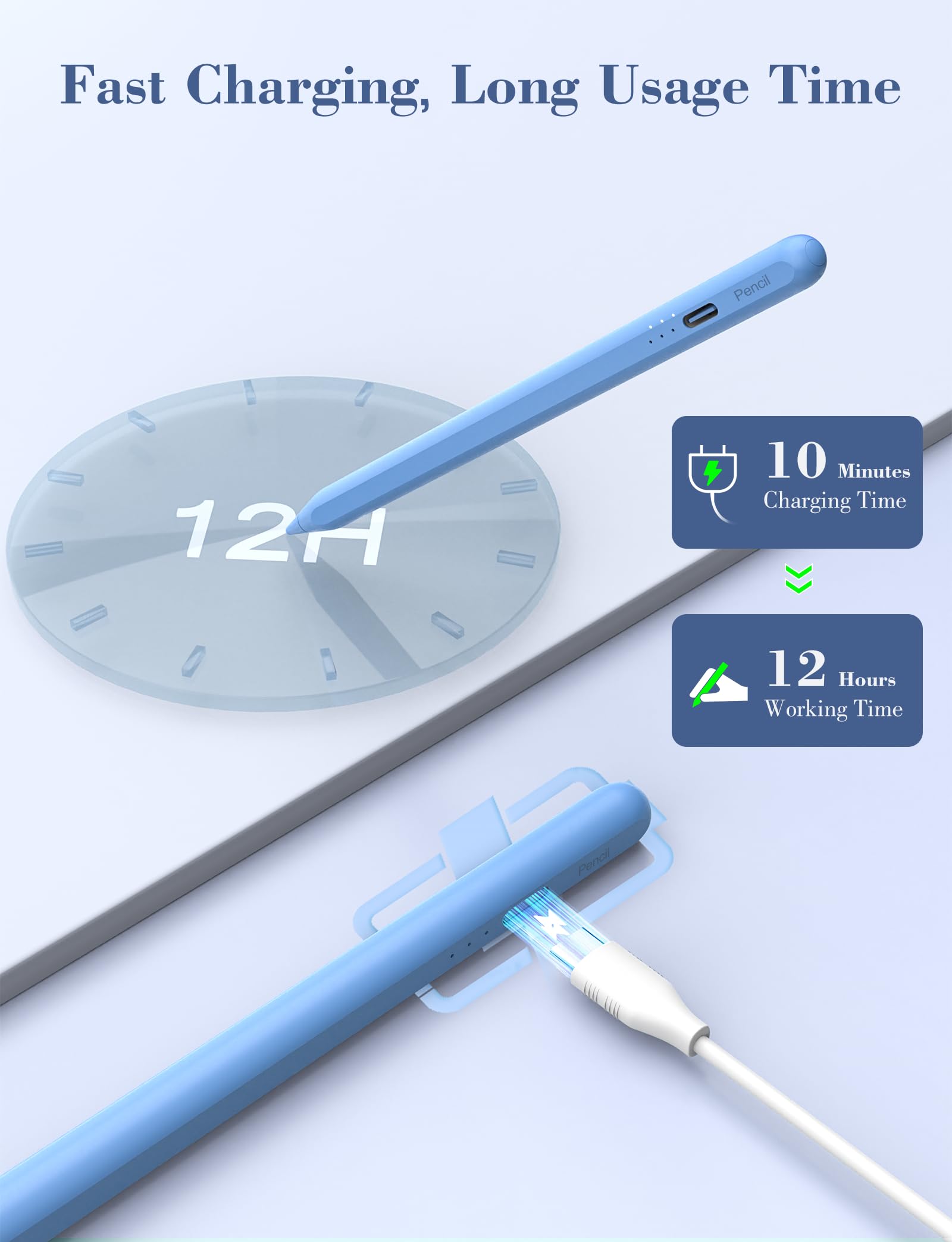 Amazon.com: iPad Pencil 6th-11th Generation,10 Mins Fast Charge