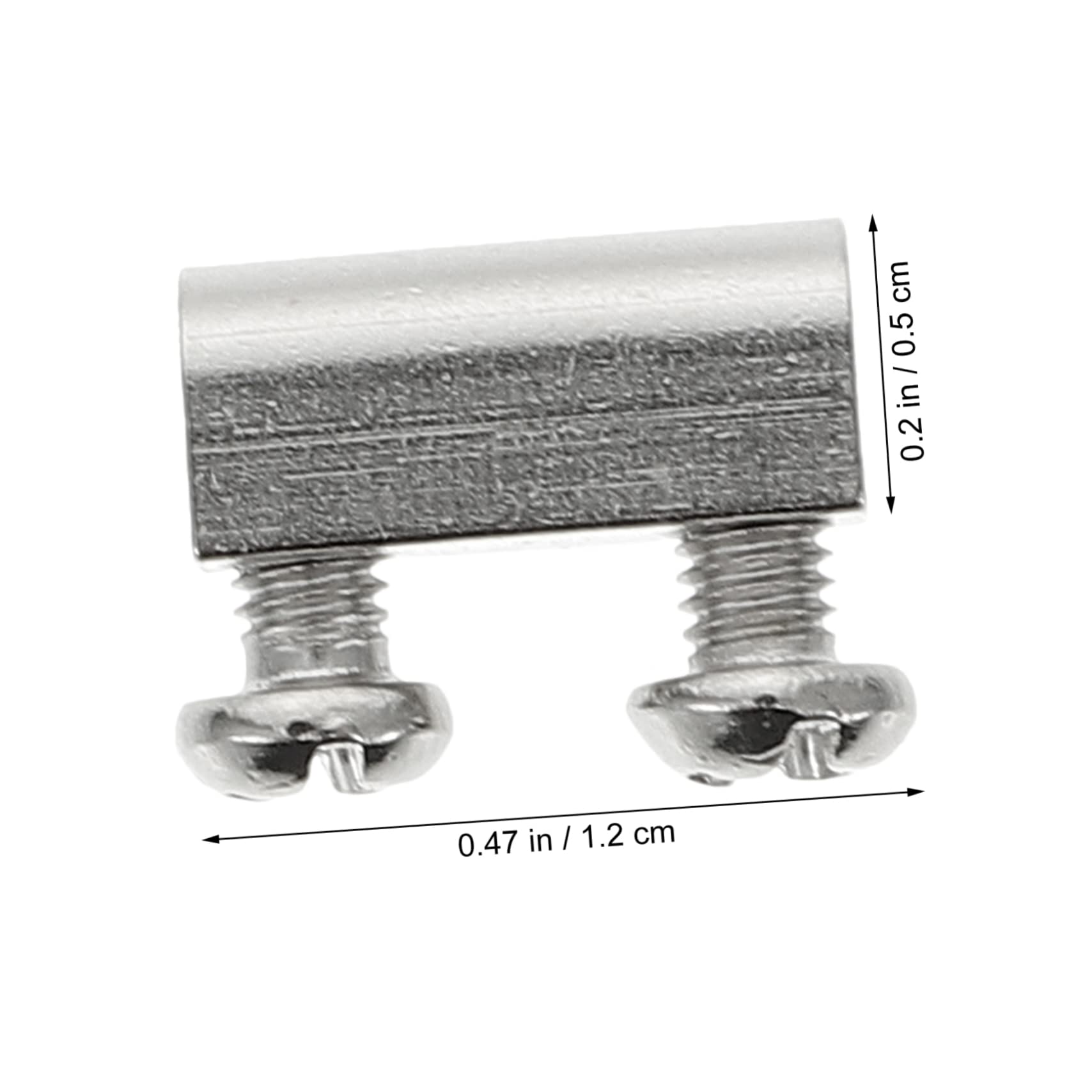 Ciieeo Cable Clamps Wire Rope Clamp 20 Sets Double Hole Design for Heavy Duty Applications