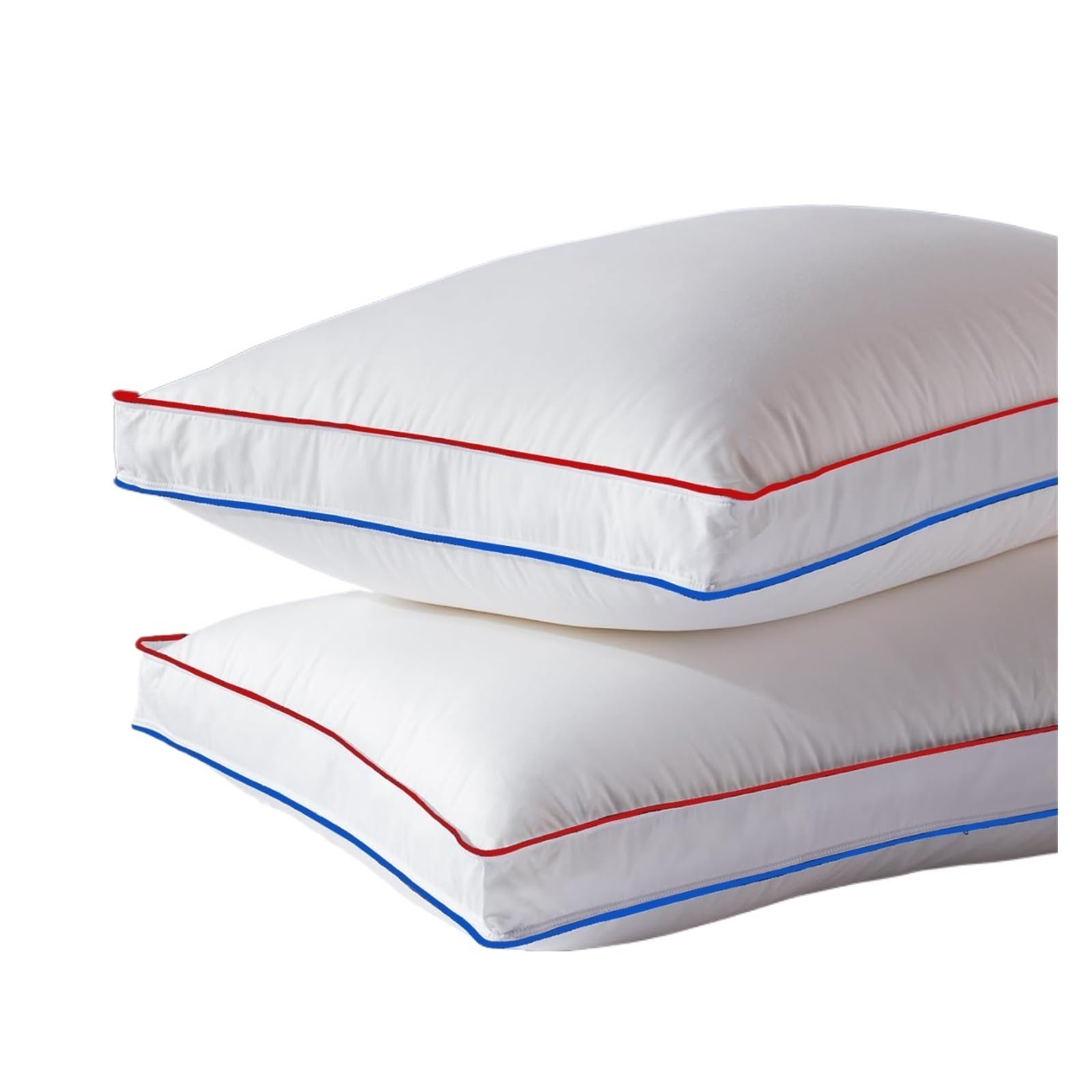 2Pcs Comfortable Pillows for Sleeping 5-Star Hotel Pillow Three-Dimensional Soft Bilateral Washed Solid Color King
