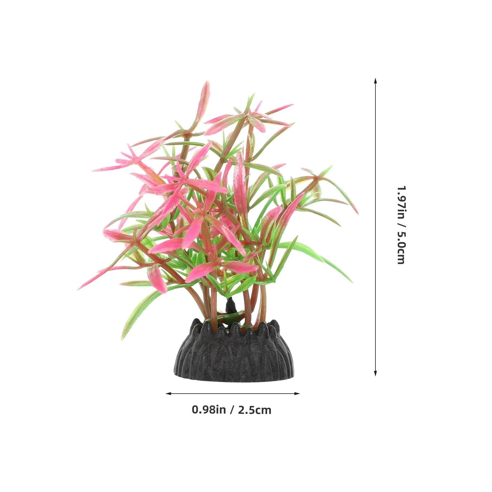 Plantas Artificiales para acuarios, Plantas Artificiales for Acuario Multicolor 20 Piezas 5x2,5cm