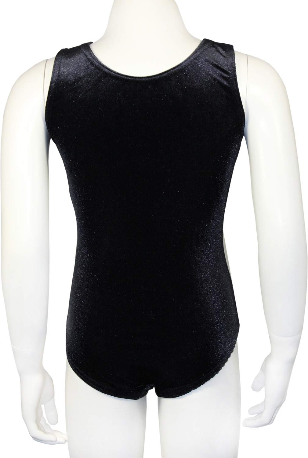 Turnanzug Java Basic Nicki Samt & Glitzerlycra Mädchen Gymnastikanzug kurzarm Kinder Turnbody ärmellos Turntrikot Schwarz/Türkis