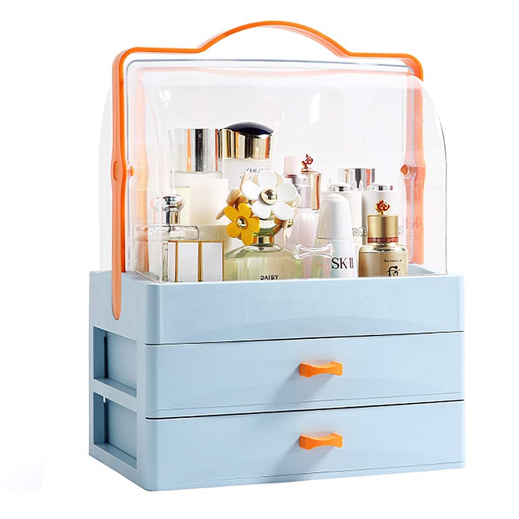 Jewelry Boxes Cosmetic Storage Box Desktop Dressing Table Drawer Type Skin Care Products Dormitory Rack Dustproof And Moisture-proof Large-capacity Jewelry Box Gift Toiletry Bags