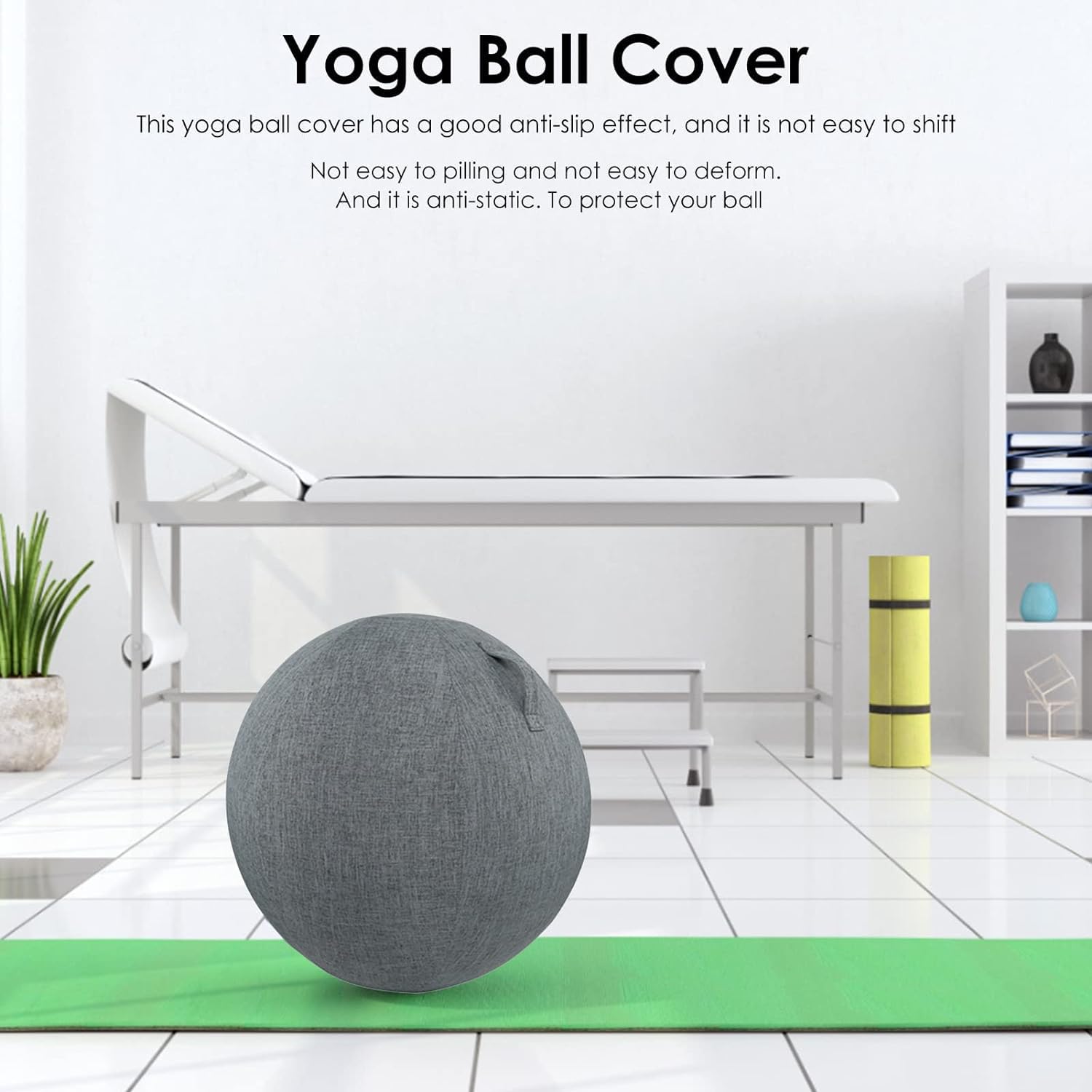 Copertura Per Palla Da Yoga, Coperture Protettive Per Palla Da Esercizio - Pelle Protettiva Per Palla Da Allenamento Per L'equilibrio Da 55 Cm, Protezione Contro Le Forature