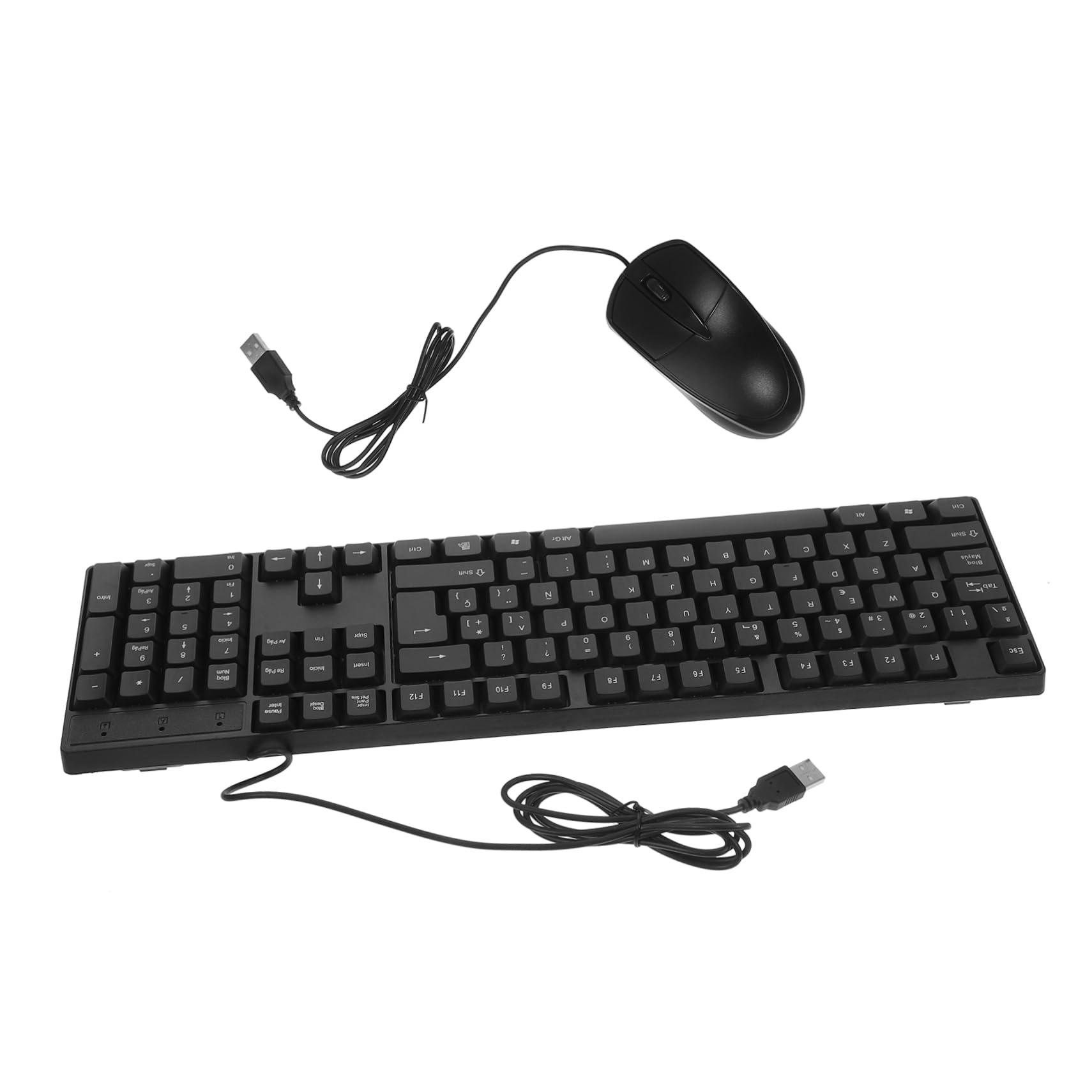 SHINEOFI Tastiera Cablata Mouse Combo Tastiera e Mouse Full Tastierino Numerico Fornitura Per Computer Per Uso Domestico e Ufficio