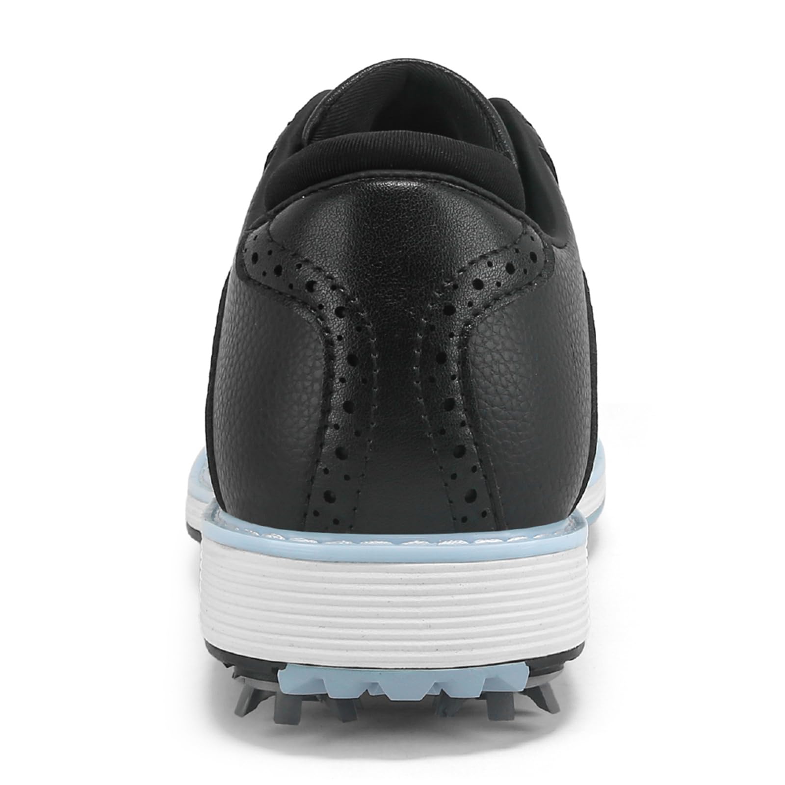 Scarpe da Golf Professionali da Donna con Borchie Scarpe da Lavoro in Pelle con Lacci Impermeabili Antiscivolo E Comode
