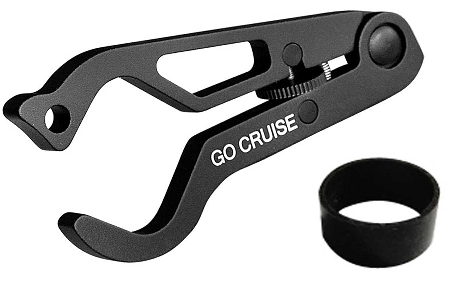 GEARSGo Cruise Control Motorcycle Handlebar Throttle Lock to Relieve Wrist Pain during Long Rides | Easy to Install, One-Size-Fits-All (Black)