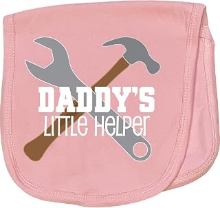 inktastic Daddy's Little Helper Tool Set Baby Burp Cloth Pink 1c16b