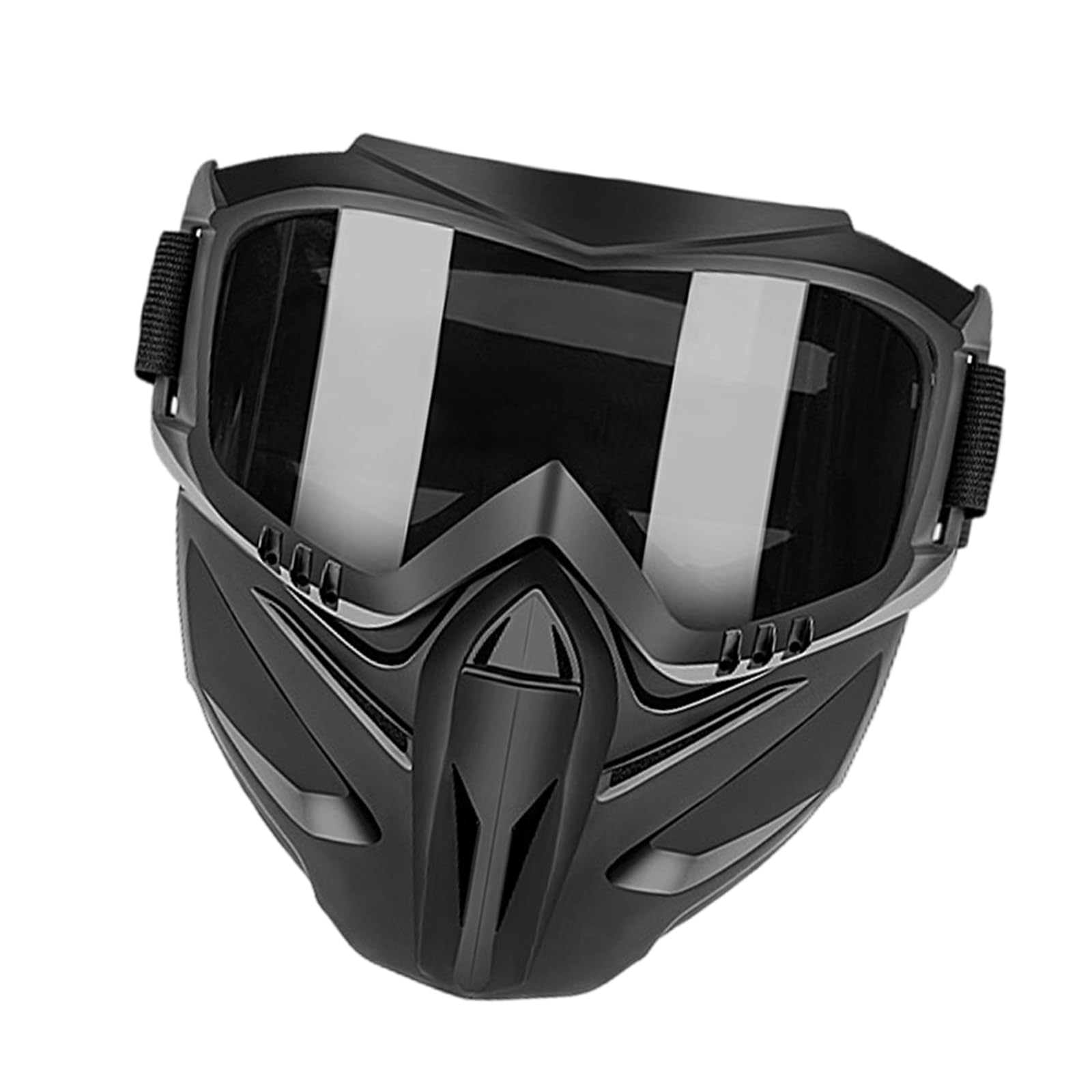 HTU Máscara de soldadura desmontable, protección facial anti polvo para corte, impacto y deportes, diseño antivaho, 10 piezas
