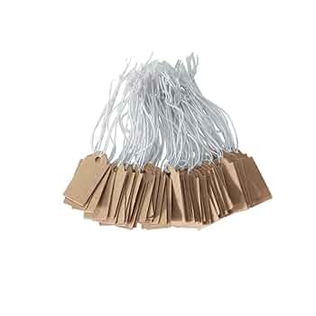 【未使用タグ付き】値下げ‼︎gelatopiqtue 上下セット Amazon | LGEGE 100個クラフト紙タグ、ひも付きギフトタグ値札