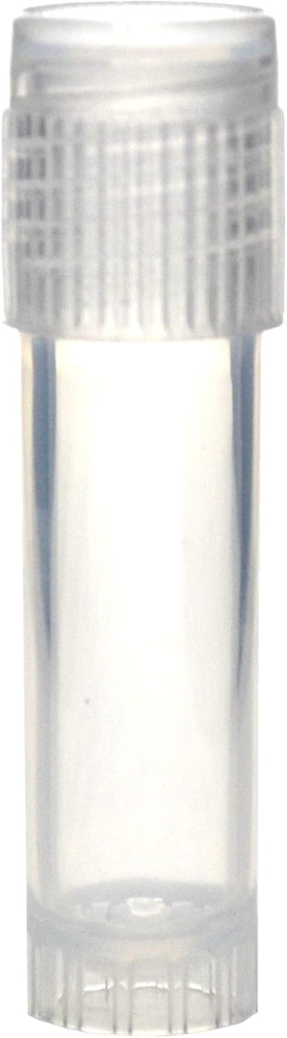 EISCO 2mL Plastic Storage Vials, 500/PK - Polypropylene - Screw Top