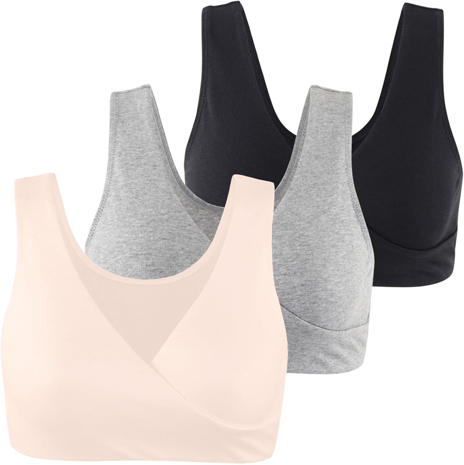 Women's Cotton Wireless Sleep Bra for Nursing and Maternity - Image 3