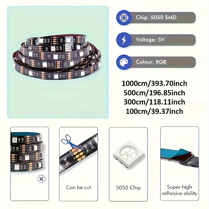 Tira de luz LED para TV RGB 100 cm miniatura 6