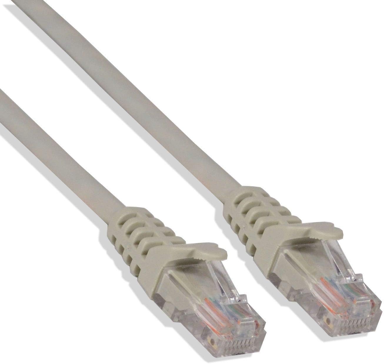 LOGICO CAT5e 24 Gauge 350Mhz UTP Patch Ethernet Network Cable Wire RJ45 LAN (100 Feet, Gray)