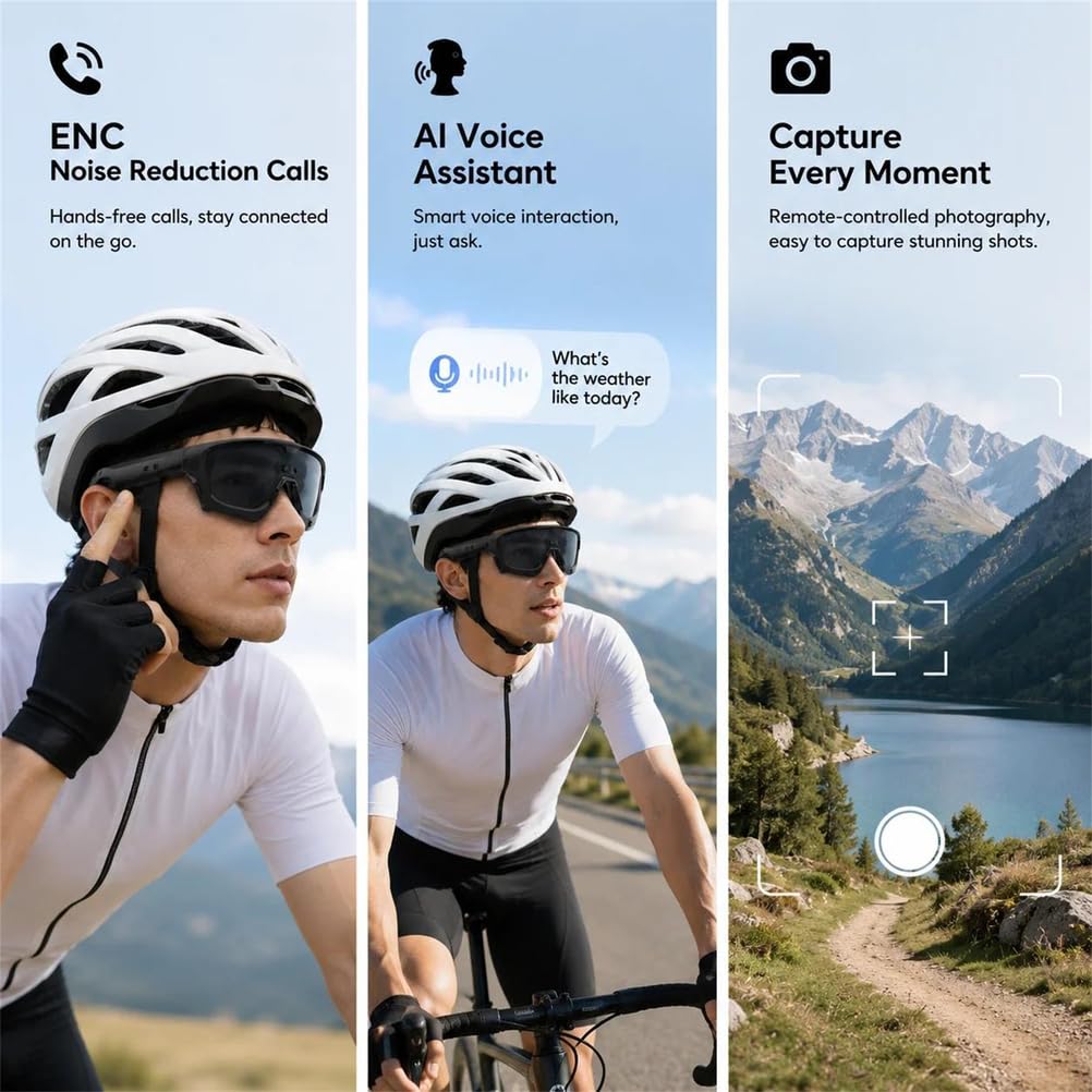 Occhiali intelligenti ia il ciclismo sole antiriflesso corsa e viaggi
