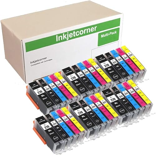 Inkjetcorner Cartucho de tinta de repuesto compatible para PGI-270XL CLI-271XL 270 271 para uso con TS5020 TS6020 MG6820 MG6821 MG5720 MG5721