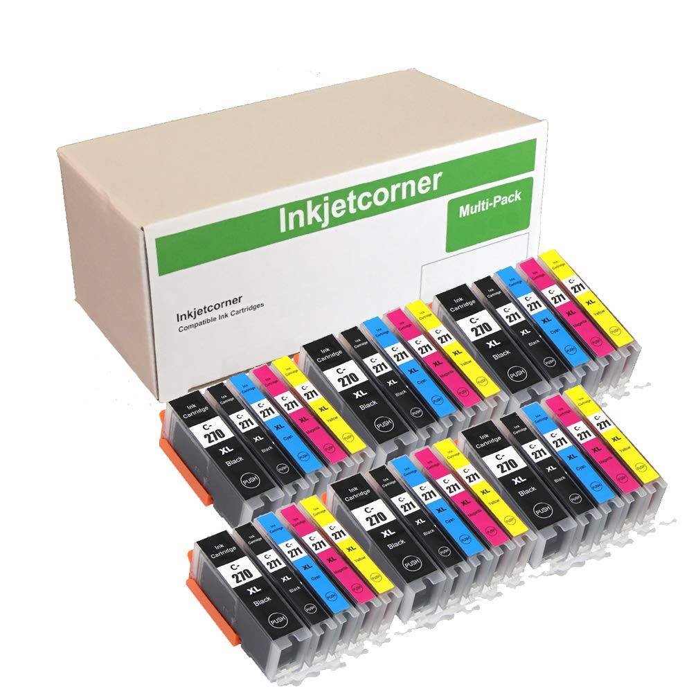 Inkjetcorner Compatible Ink Cartridge Replacement for PGI-270XL CLI-271XL 270 271 for use with TS5020 TS6020 MG6820 MG6821 MG5720 MG5721 (30-Pack)
