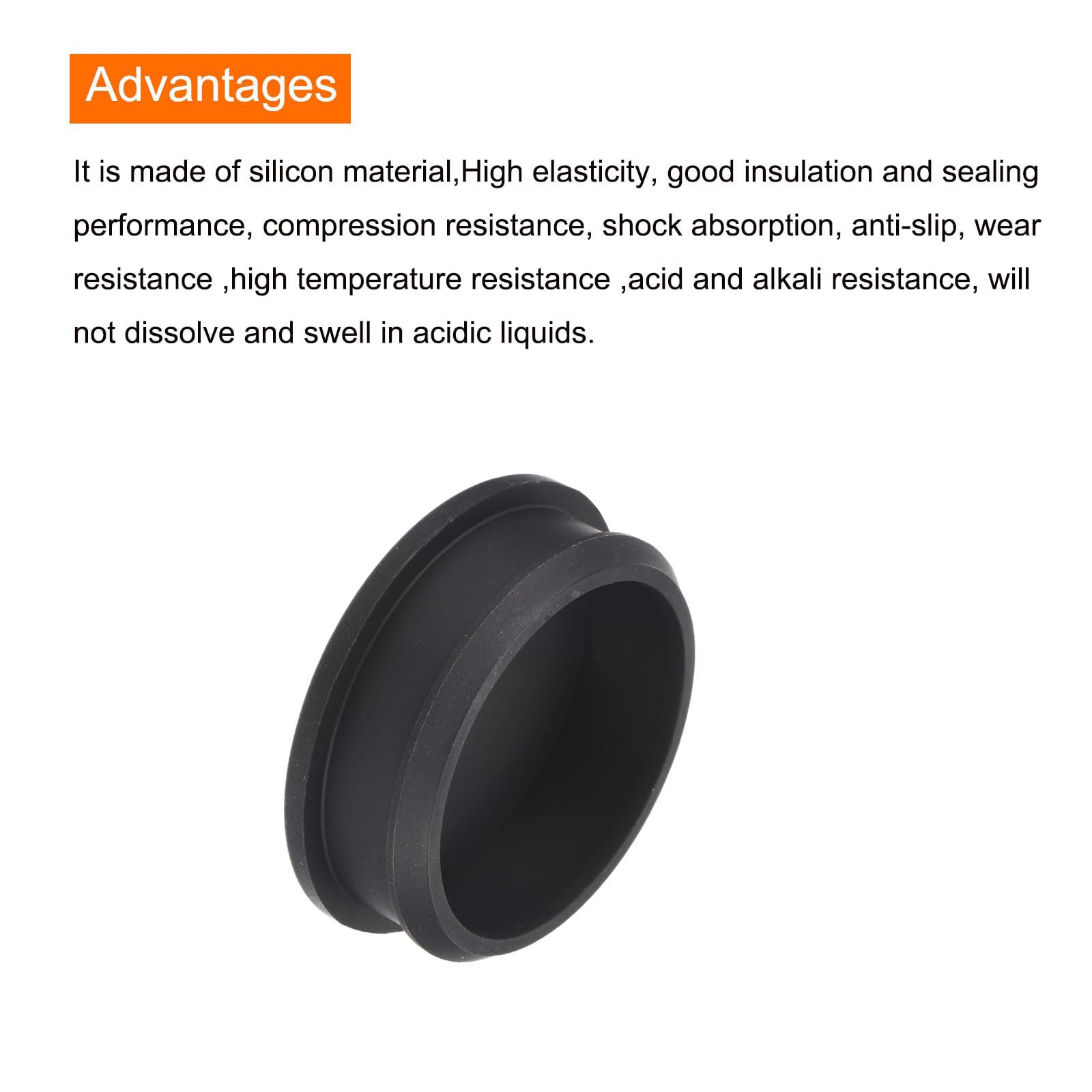 TA-VIGOR Silicone Snap in Locking Hole Plugs, 48.6mm Diameter Hole Stoppers - Image 4